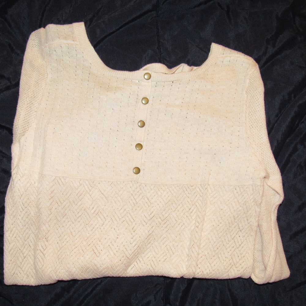 Pale Pink Sheer Sweater